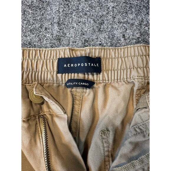 Aeropostale Utility Cargo Pants Womens M Khaki Baggy Wide Leg Grunge 90s Y2K - Picture 3 of 13